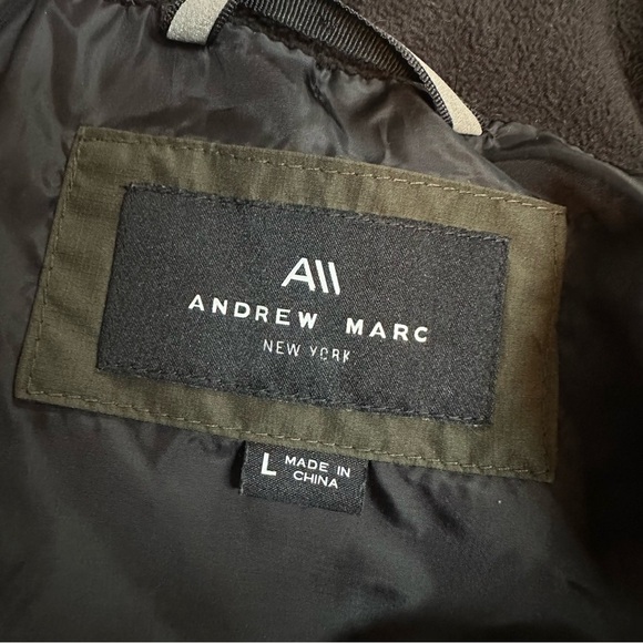 Andrew Marc New York Men's Gattaca Down Parka Coat, OD Green, Large - Picture 12 of 16